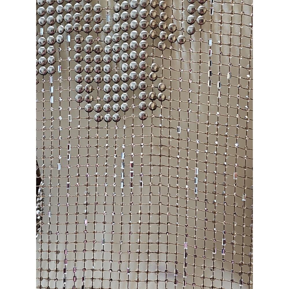 Ralph Lauren Purple Label Maritza Blouse Mesh Studs Jewels Womens 2 Rhinestones - Picture 7 of 16